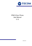 IP5815 Door Phone User Manual V1.0