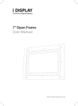 7” Open Frame User Manual
