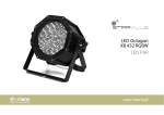 LED Octagon XB 432 RGBW LED PAR user manual