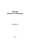 CWD-905 Wireless-N USB Dongle User Manual
