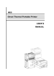 USER`S MANUAL Direct Thermal Portable Printer M23