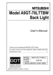 Model A9GT-70LTTBW Back Light User`s Manual