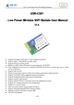 USR-C321 - Low Power Minisize WiFi Module User Manual V1.0