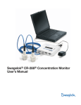 Swagelok CR-288 Concentration Monitor User`s Manual
