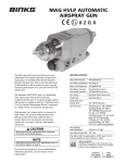 MAG HVLP AUTOMATIC AIRSPRAY GUN ii 2 G X