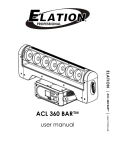 ELATION ACL 360 BAR - USER MANUAL ver 1