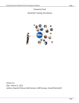 Enterprise Portal SharePoint Training User Manual Version 2.1 Date