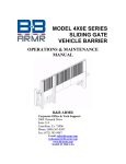 model 4x0e series sliding gate vehicle barrier