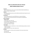 USB 2.0 to SATA/IDE cable User`s Manual USER`S