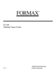 FD 300 Tabletop Paper Folder
