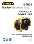 HYDRAULIC POWER UNIT - Stanley Hydraulic Tools