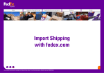 Import Shipping with fedex.com