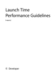 Launch Time Performance Guidelines (Legacy)