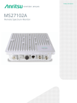 MS27102A Remote Spectrum Monitor Product Brochure