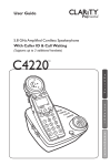 C4220 User Guide - Clarity Products