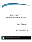 RM1121 User Manual - RADIANT COMMUNICATIONS