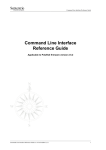 Command Line Interface Reference Guide - Applicable to