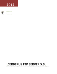 user manual for cerberus ftp server 5.0. it contains detailed steps and