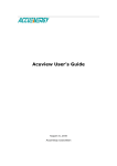 Acuview User`s Guide