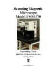 Model SMM-770 HTS Scanning Magnetic Microscope