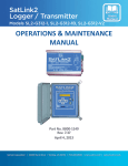 OPERATIONS & MAINTENANCE MANUAL