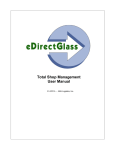 eDirectGlass Total Shop Management User Manual