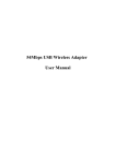 54Mbps USB Wireless Adapter User Manual