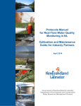 Protocols Manual for Real-Time Water Quality Monitoring in NL