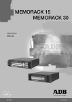 M3083-E Memorack15 User manual