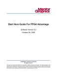 Start Here Guide for FPGA Advantage