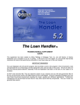 The Loan Handler User Manual - Mortgage Software and Loan