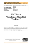 SMT6040 “Sundance Simulink Toolbox”