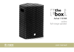 Achat 110 MA active full-range speaker user manual