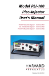 Model PLI-100 Pico-Injector User`s Manual