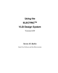 Using the Electric VLSI Design System, version 8.09