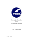 Knowledge Extraction Evolutionary Learning KEEL User Manual