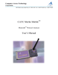 CATC Merlin Mobile User`s Manual