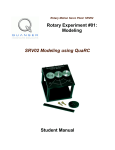 Rotary Experiment #01: Modeling SRV02 Modeling using QuaRC