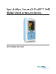 Connex ProBP 3400 Digital Blood Pressure Device, User Manual