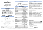 Datasensor SR21 Series Fork/Slot Sensors - User Manual