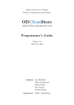 ODCleanStore – Programmer`s Guide