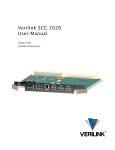 Verilink SCC 2020 User Manual