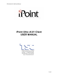 iPoint Ultra v6.01 Client USER MANUAL