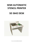 Manual SD-3642 DESK - technoprint