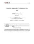 PRODUCT REQUIREMENTS SPECIFICATION - ABS