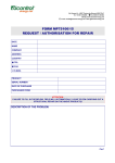 form mp75106/15 request / authorisation for repair