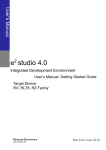 e2 studio Integrated Development Environment User`s Manual