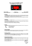 User manual ALFA(NET) 35 DP Cool/Defrost