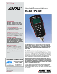 HPC 400 Handheld Pressure Calibrator