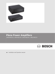 Operating Manual - Bosch Security Systems